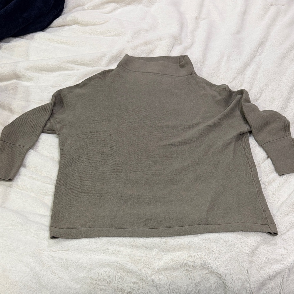 Amazon Women's Cowl Neck Boxy Sweater — Taupe